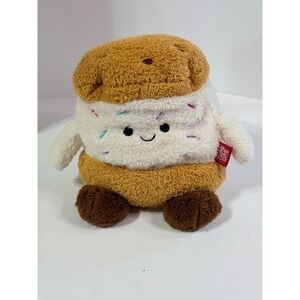 BumBumz Sam the S'more Plush BreakfastBumz Kellytoy Brown White 7.5 Inch Plush